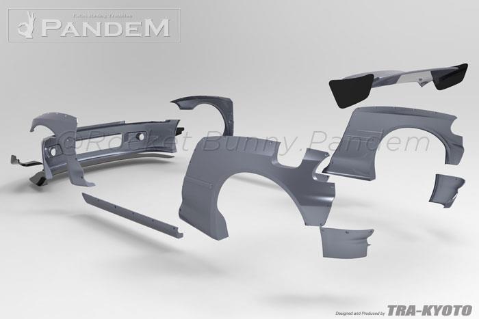 GReddy 92-95 Honda Civic EG Hatchback Pandem Rocket Bunny Side Skirts - 17050113