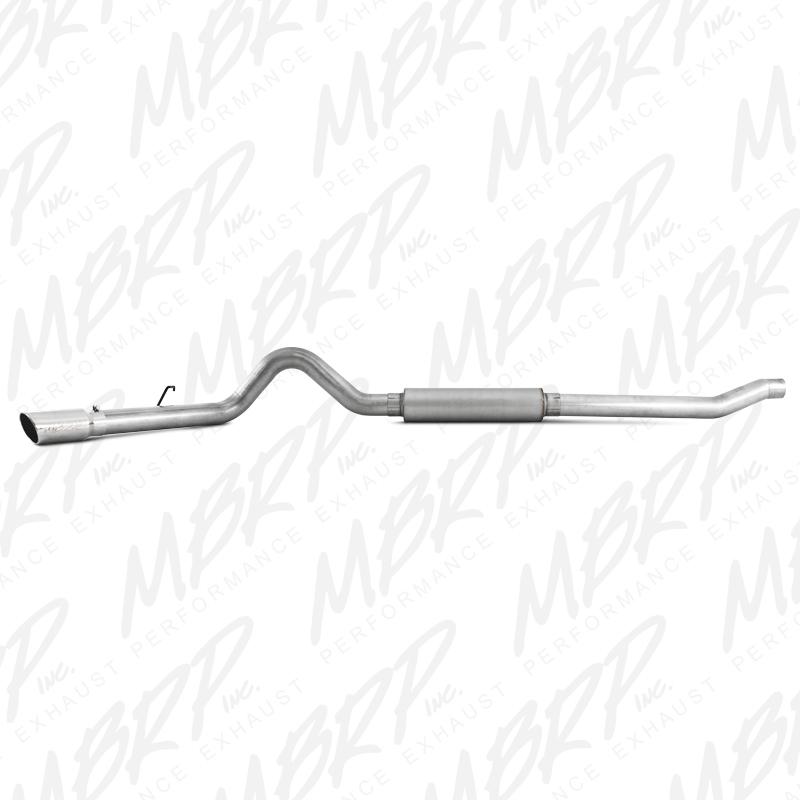 MBRP 2003-2007 Ford F-250/350 6.0L EC/CC Cat Back Single Side (Stock Cat) - S6208AL