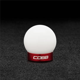 Cobb Ford Mustang Shift Knob White with Red Base - 2M1350-W-RD