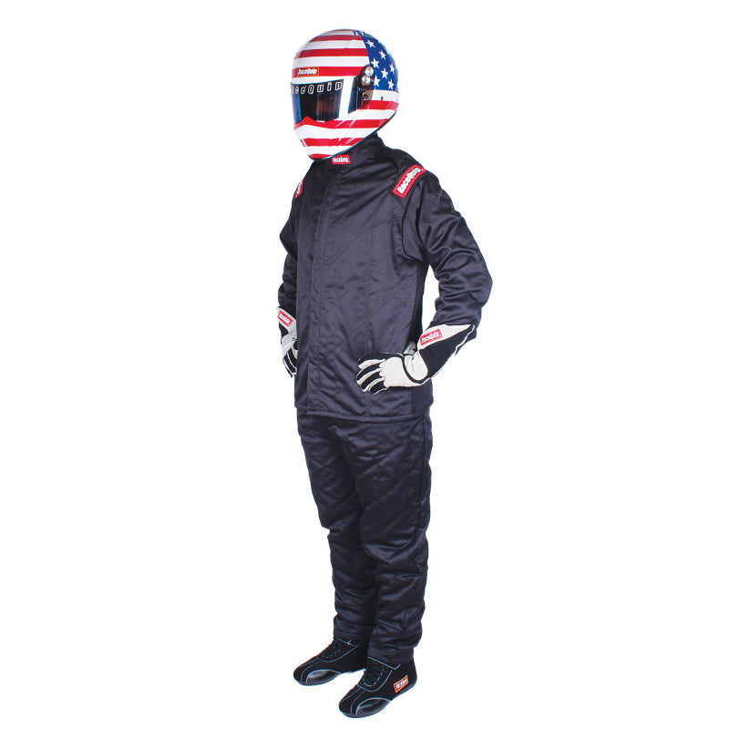 RaceQuip Black Chevron-5 Jacket SFI-5 - Medium - 91619039