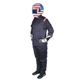 RaceQuip Black Chevron-5 Jacket SFI-5 - Medium - 91619039