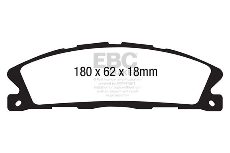 EBC 13+ Ford Explorer 3.5 Twin Turbo 4WD Extra Duty Front Brake Pads - ED91886