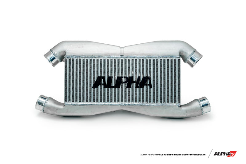 AMS Performance 2009+ Nissan R35 GT-R FMIC Kit w/ Logo - Alpha Intercooler Pipe Kit Compatible - ALP.07.09.0007-1