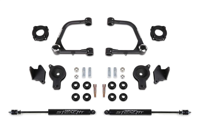 Fabtech 2022 Tundra 4WD 3in UCA Kit w/Uniballs & Fr Shk Spcrs & Rr Air Bag Spcrs & Rr Stealth Shock - K7089M