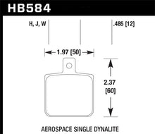 Load image into Gallery viewer, Hawk Aerospace Single Dynalite HPS 5.0 Street Brake Pads - HB584B.485