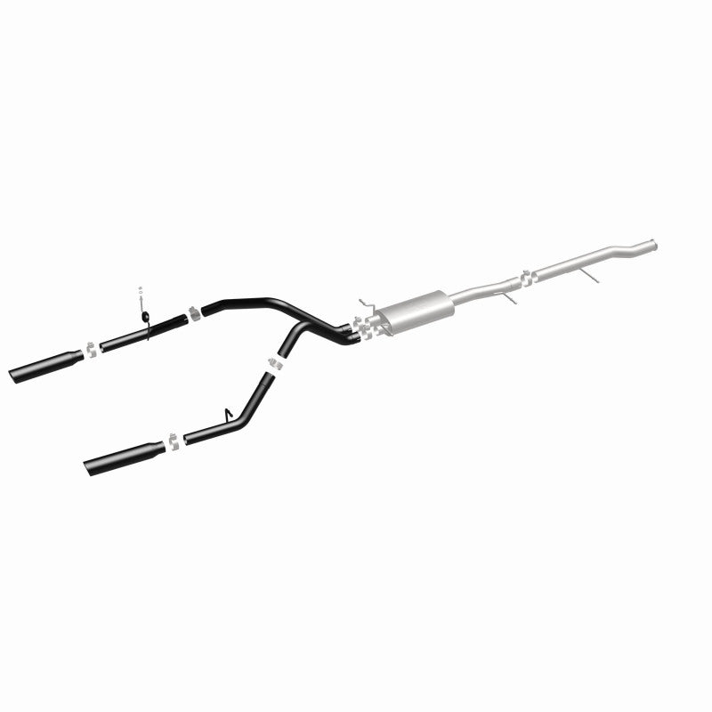 MagnaFlow SYS Cat-Back 3.5in Black Dual Split Rear Tips 10-13 Chevy Silverado / GMC Sierra 5.3L - 15362