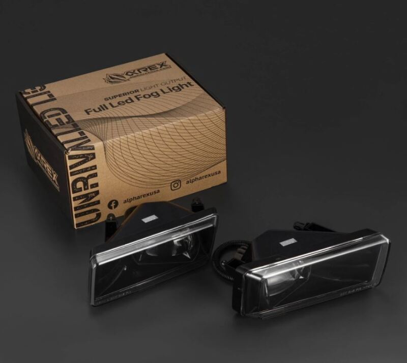 AlphaRex 07-13 Chevrolet Silverado/04-17 Tahoe DoubleTap Dual Color LED Proj Fog Lights - Wt/Ambr - 210008