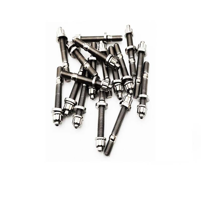 BLOX Racing Xtreme Titanium Intake/Exhaust Manifold Studs Raw 65mm 7-Piece Kit - BXFL-00309-7-TI