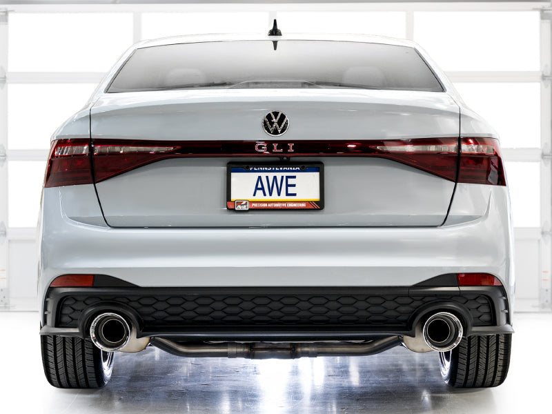 AWE Tuning 22-25 Volkswagen Jetta GLI Track Edition Exhaust - Chrome Silver Tips - 3020-32275