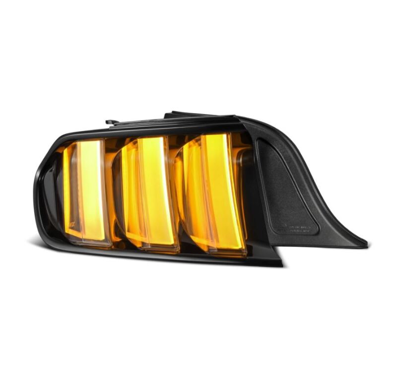 AlphaRex 15-23 Ford Mustang NOVA-Series Prismatic LED Tail Lights Black-Clear - 655020