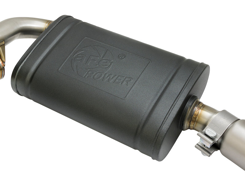 aFe MACHForce-Xp 2in 304 SS Cat-Back Exhaust w/Carbon Fiber Tips 13-16 Porsche Boxster 2.7L/3.4L - 49-36415-C