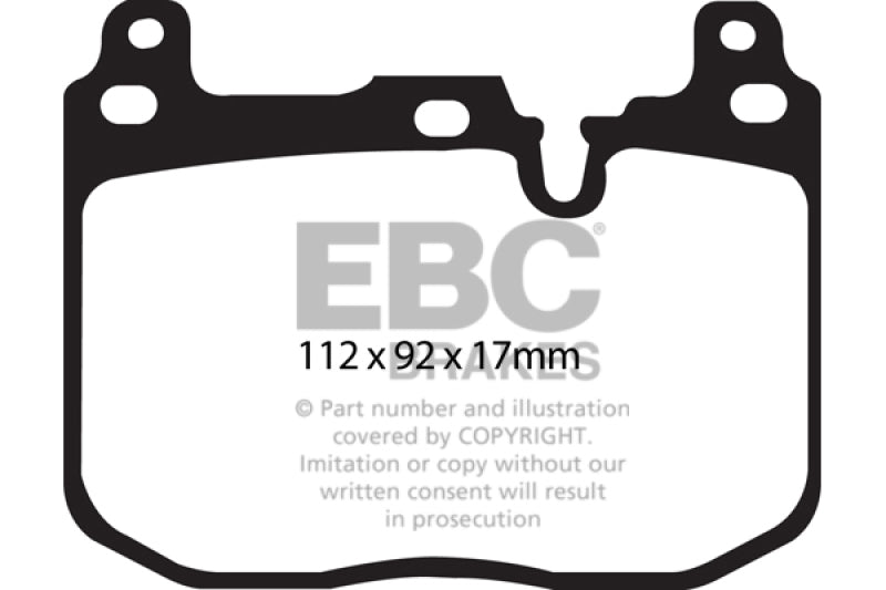 EBC Racing 12-19 BMW 1 Series (F20) RP-1 Race Front Brake Pads - DP82130RP1