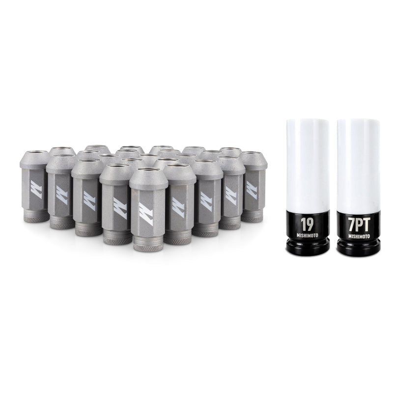 Mishimoto Steel Locking Lug Nuts M14x1.5 24pc Set Silver - MMLG-M14-24LSL