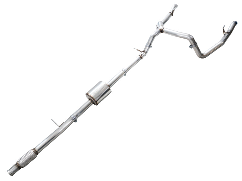 AWE Tuning 4th Gen GM 1500 5.3L 0FG Cat-Back Split Rear Exit (w/ Bumper Cutouts) - OE Tips - 3015-31200