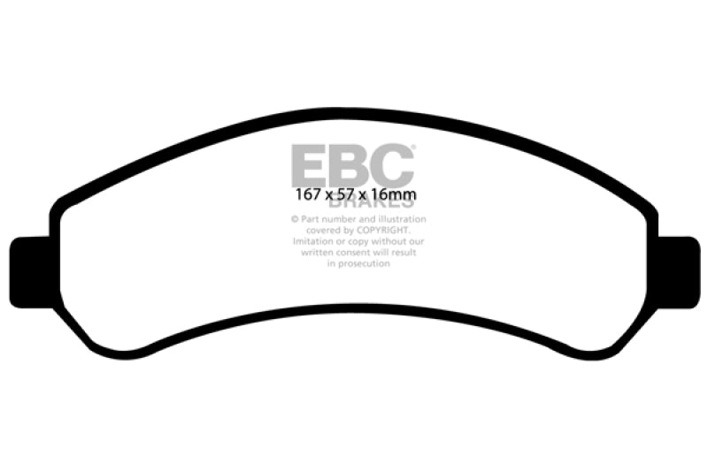 EBC 98-05 Chevrolet Blazer 4.3 2WD Greenstuff Front Brake Pads - DP61256