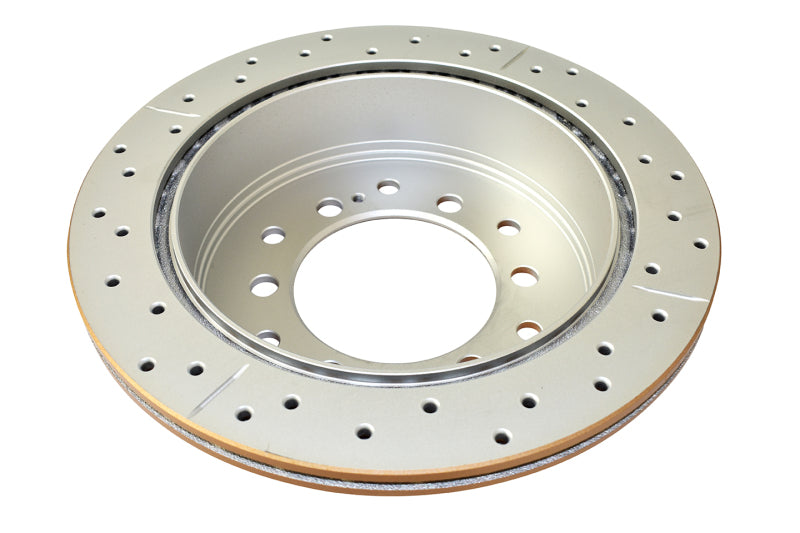 DBA 10-23 Lexus GX460 Rear Street Series Drilled & Slotted Rotor w/Gold Hat - DBA2737X