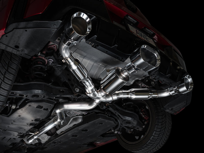 AWE Tuning 23-24 Toyota GR Corolla Track Edition Cat-Back Exhaust - Chrome Silver Tips - 3020-52472