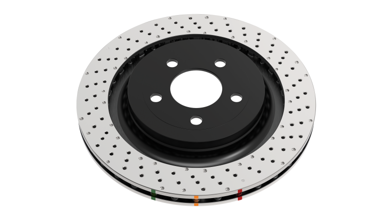 DBA 96-08 Mitsubishi Lancer Evo (IV-IX) Rear 4000 Series Drilled Wavey Rotor - DBA4419WXD