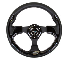 Load image into Gallery viewer, NRG Reinforced Steering Wheel (320mm) Blk w/Gloss Black Trim - RST-001BK
