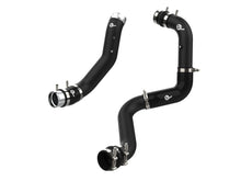 Load image into Gallery viewer, aFe 2024 GM Diesel Trucks V8 6.6L L5P BladeRunner Aluminum 3in Hot &amp; 3.5in Cold Charge Pipe - Black - 46-20704-B