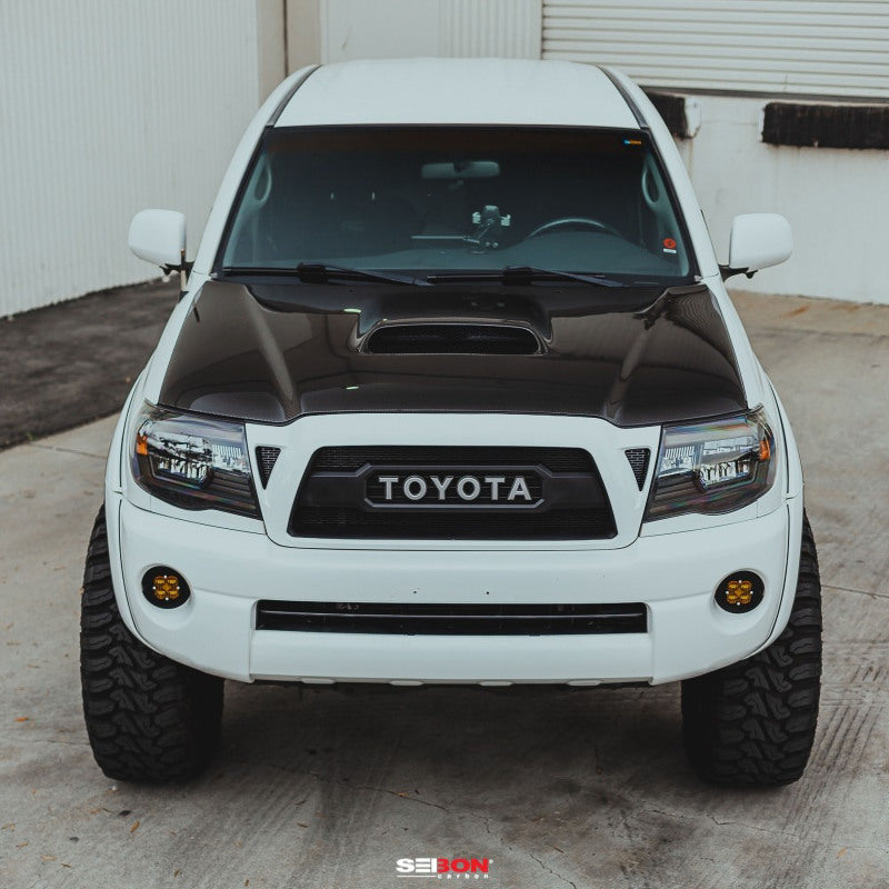 Seibon 05-11 Toyota Tacoma TR-Style Carbon Fiber Hood - HD05TYTA-TR