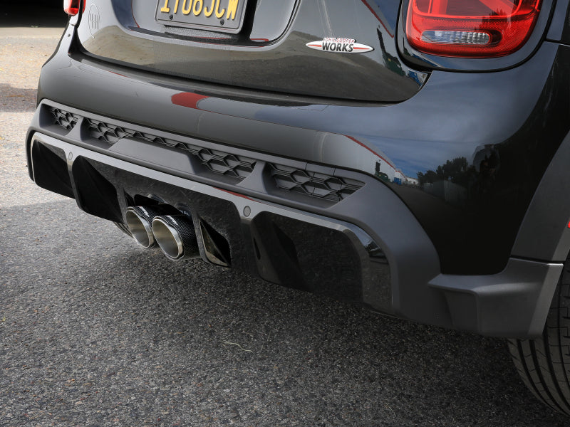 aFe 14-24 Mini Cooper S MACH Force-Xp 3in to 2-1/2in 304SS Cat-Back Exhaust w/ Carbon Fiber Tip - 49-36354-C
