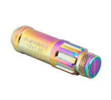 Load image into Gallery viewer, NRG 700 Series M12 X 1.5 Steel Lug Nut w/Dust Cap Cover Set 21 Pc w/Locks &amp; Lock Socket - Neochrome - LN-LS700MC-21
