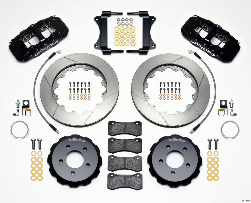 Wilwood AERO6 Front Hat Kit 14.25 2008-2009 Pontiac G8 w/Lines - 140-12929