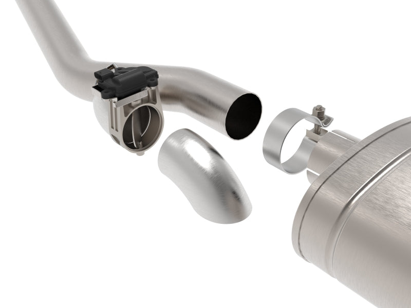 aFe Gemini XV 3in 304 SS Cat-Back Exhaust w/ Cutout 19-21 GM Silverado/Sierra 1500 V8- w/ Black Tips - 49-34139-P