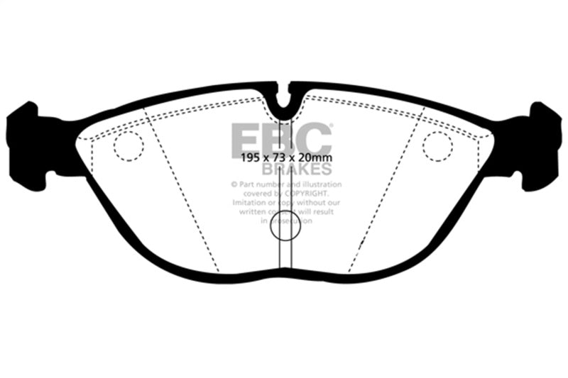 EBC 04-06 Audi TT Quattro 3.2 Yellowstuff Front Brake Pads - DP41035R