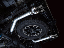 Load image into Gallery viewer, AWE Tuning 22-23 GMC Sierra 1500 AT4X 6.2L 0FG Catback Split Dual (Flat Bumper) - Diamond Black Tips - 3015-43284