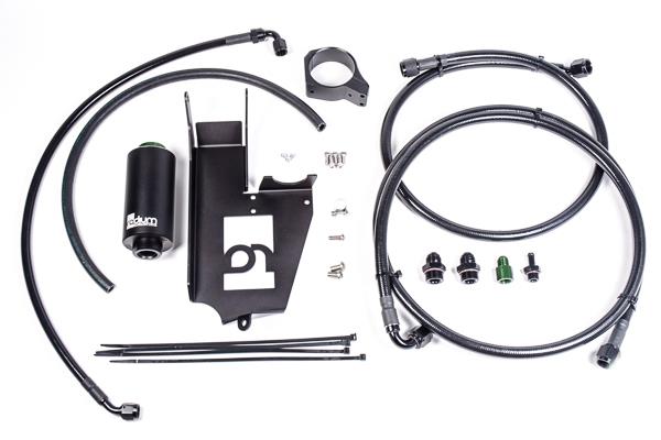 Radium Engineering Fuel Hanger Plumbing Kit Mitsubishi Evo 7/8/9 - Stainless Filter - 20-0376-03