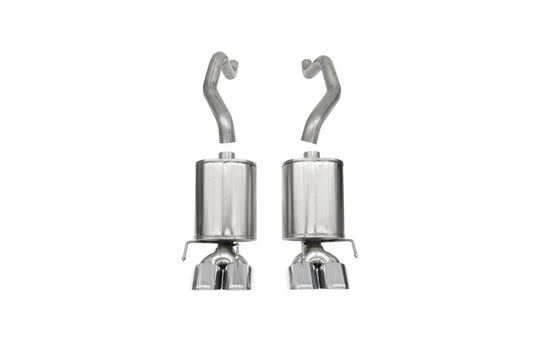 Corsa 2009-2013 Chevrolet Corvette (C6) 6.2L Polished Xtreme Axle-Back Exhaust w/4.5in Tips - 21012