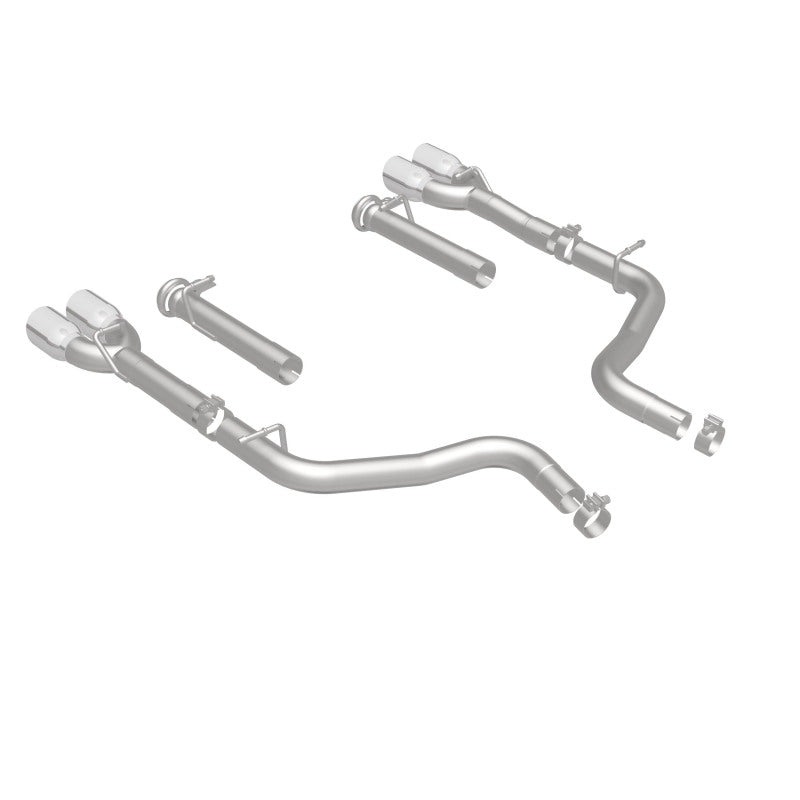 MagnaFlow Axle-Back, SS, 2.5in, Quad Split Rear 3.5in Tip 2015 Dodge Challenger R/T 5.7L - 19210