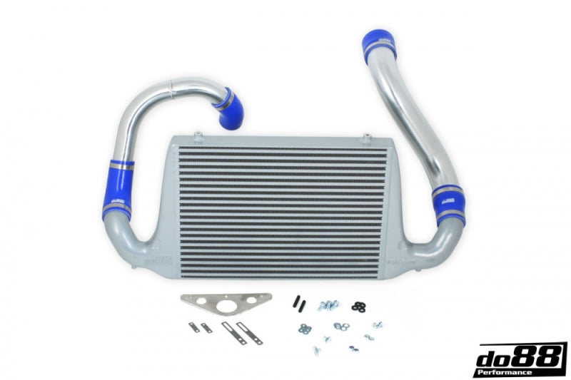 do88 87-93 SAAB 900 Turbo BigPack Front Mount Intercooler Kit w/Blue Hoses - BIG-170-B