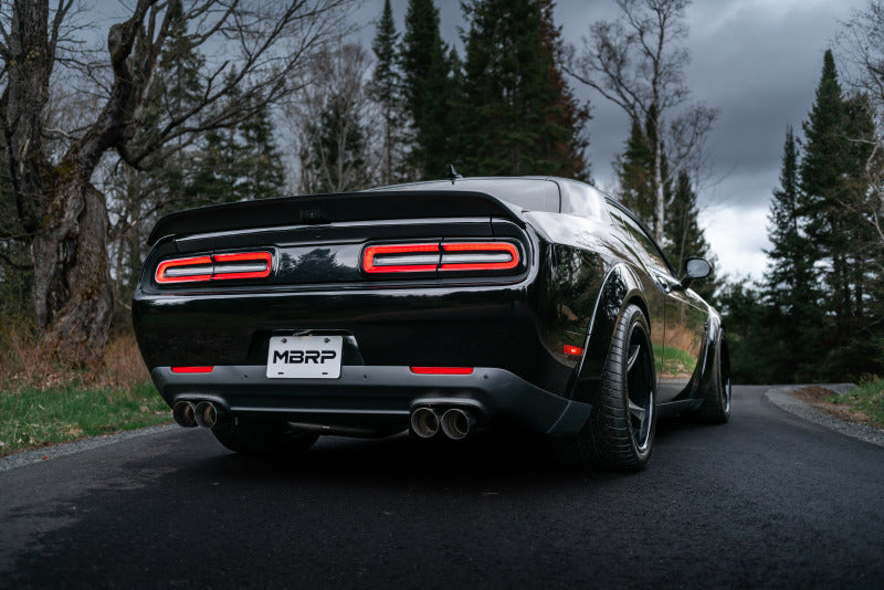 MBRP 15-Up Challenger 5.7L / 17-Up 6.2L/6.4L 3in Race Series Cat-Back w/ Quad Tips AS Exhaust - S7114AL