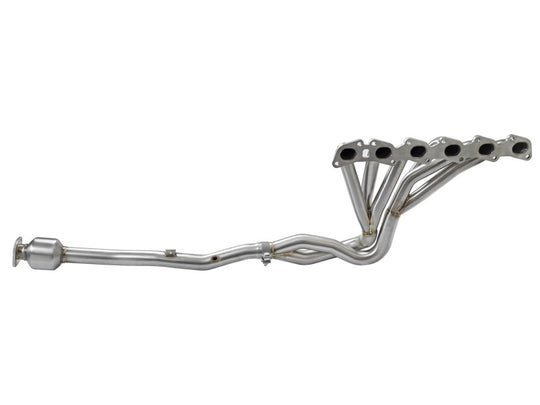 aFe Power Twisted Steel Long Tube Header & Connection Pipes (Street Series) 01-16 Nissan Patrol - 48-36105-YC