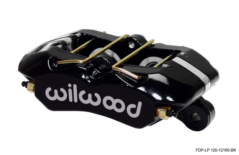 Wilwood Caliper-Dynapro Low-Profile 5.25in Mount - Blk Pwd 1.12in Pistons .81in Disc - 120-12160-BK