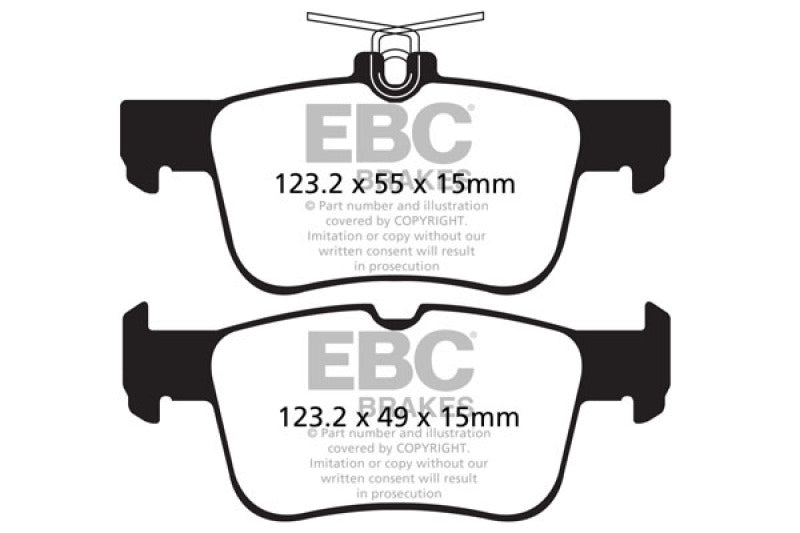 EBC 2017+ Ford Escape 1.6T/2.0T (Incl 4WD) Greenstuff Rear Brake Pads - DP62160
