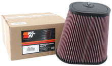 Load image into Gallery viewer, K&amp;N Universal Clamp-On Air Filter 3-1/8in Dual FLG  8-7/8in X 5-3/16 B 6-1/4in X 4IN T, 9inH W/STUD - RU-1012