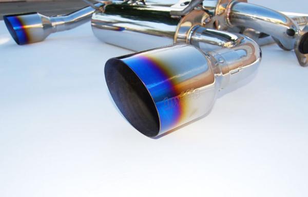 Invidia 02-08 Nissan 350z Gemini Single Layer Titanium Tip Cat-back Exhaust - HS02N3ZGIT