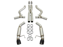 Load image into Gallery viewer, aFe MACHForce XP 3in 304 SS Sport Tone Cat-Back w/ Black Tips 15-17 Ford Mustang V6-3.7L/V8-5.0L - 49-33088-B