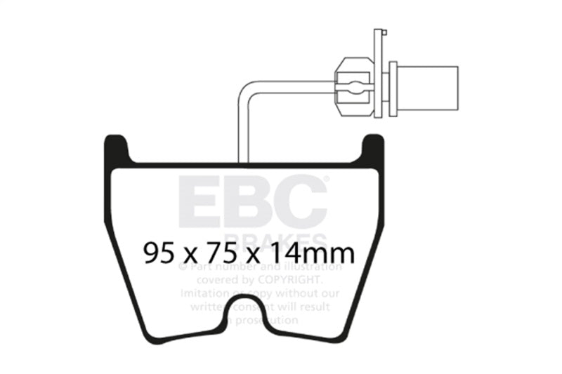 EBC 06-09 Audi RS4 4.2 (Cast Iron Rotors) Bluestuff Front Brake Pads - DP51513NDX
