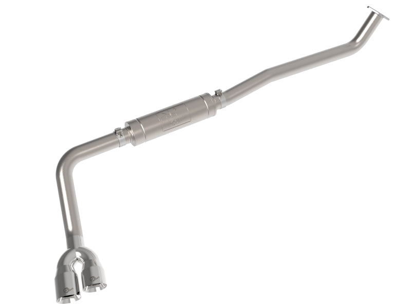 aFe Rebel Series 3in 304 Stainless Middle-Side Exit System Polished Toyota Hilux 15-26 L4-2.4/2.8L - 49-36089-P