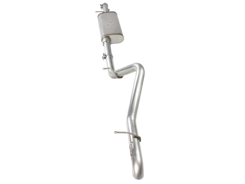 aFe MACHForce XP Exhaust Cat-Back 3in SS-409 Hi-Tuck inRBin 12-14 Jeep Wrangler Unlimited V6 4Dr - 49-46232