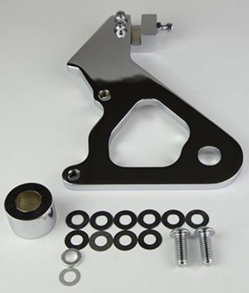 Wilwood Caliper Mounting Kit Chrome w/Bracket GP310 2000-Present Dyna - 250-8033