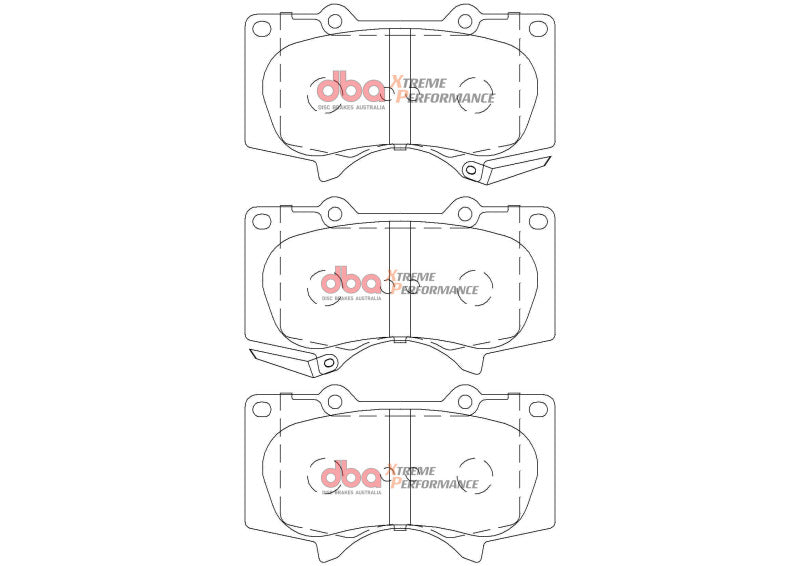 DBA 2015+ Toyota Fortuner XP Performance Brake Pads - DB2380XP