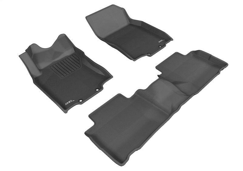 3D MAXpider 14-20 Nissan Rogue Kagu Black Full Set - L1NS06801509