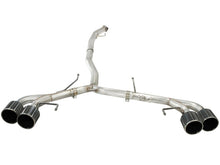 Load image into Gallery viewer, aFe Takeda 3in SS Exhaust Cat-Back 09-14 Nissan GTR V6 3.8L Carbon Fiber Tips - 49-36108-C