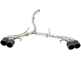 aFe Takeda 3in SS Exhaust Cat-Back 09-14 Nissan GTR V6 3.8L Carbon Fiber Tips - 49-36108-C